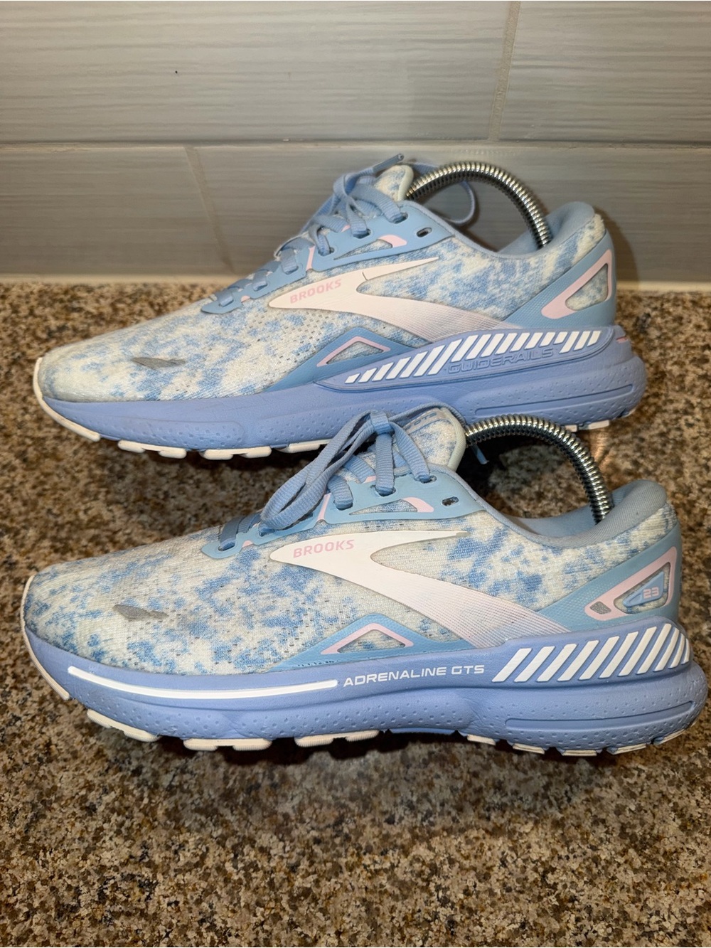 Brooks Adrenaline GTS Women's Running Shoes - Light Blue & Pale Pink